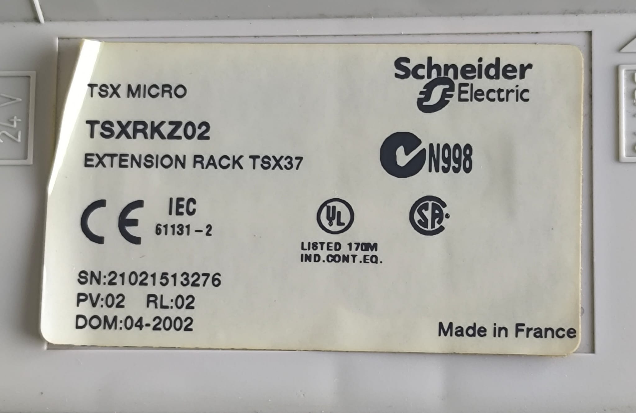 CONTROLADOR SCHNEIDER TSX372201 Modicon TSX Micro + RACK DE EXTENSION - Imagen 4