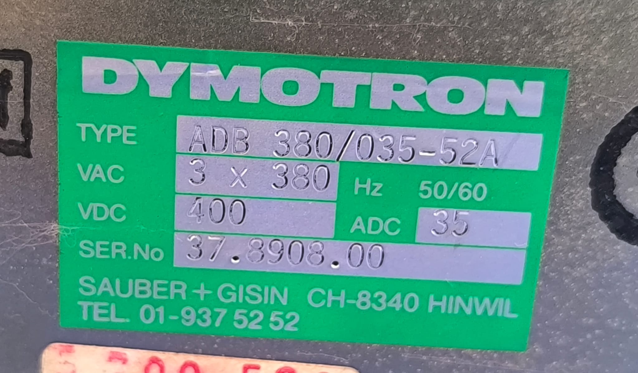 DYMOTRON ADB 380/035-52A DC DRIVE - Imagen 5