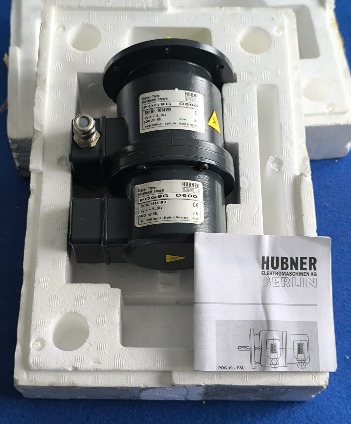 ENCODER INCREMENTAL HÜBNER POG 9 D 600 POG9G D600 - Imagen 2