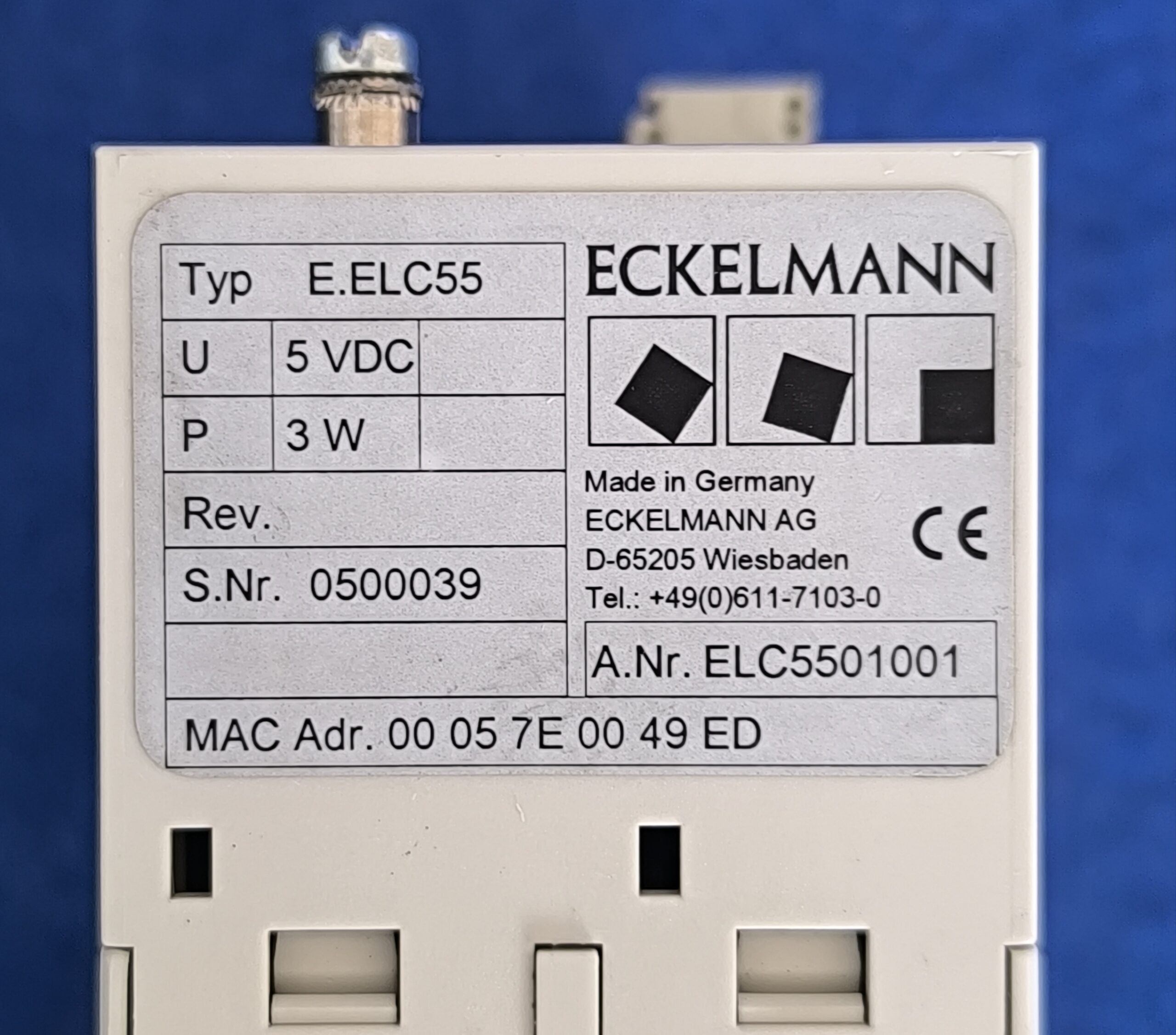 ECKELMANN E.ELC55 CONTROLLER ELC5501001 - Imagen 2