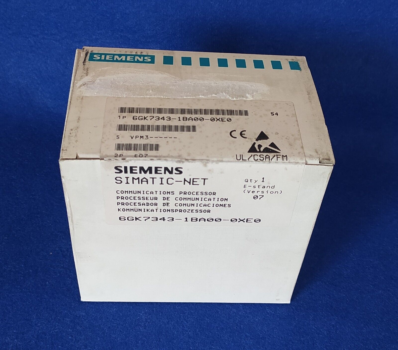 SIEMENS SIMATIC NET CP 343 6GK7343-1BA00-0XE0 6GK7 343-1BA00-0XE0