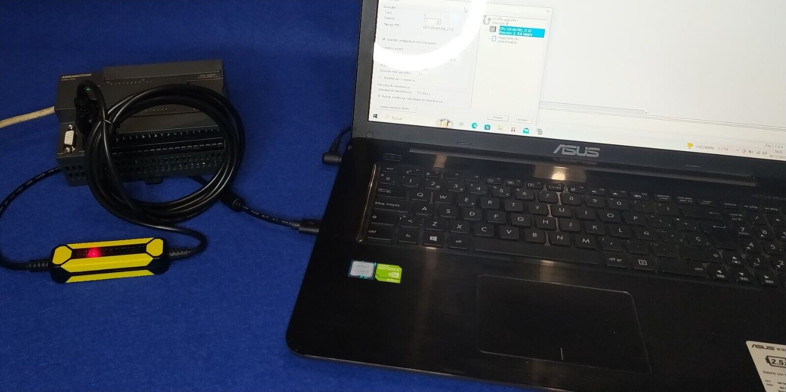 CONJUNTO CPU SIEMENS 214-1AD23-0XB0 + CABLE USB-PPI para PLC S7-200 - Imagen 3