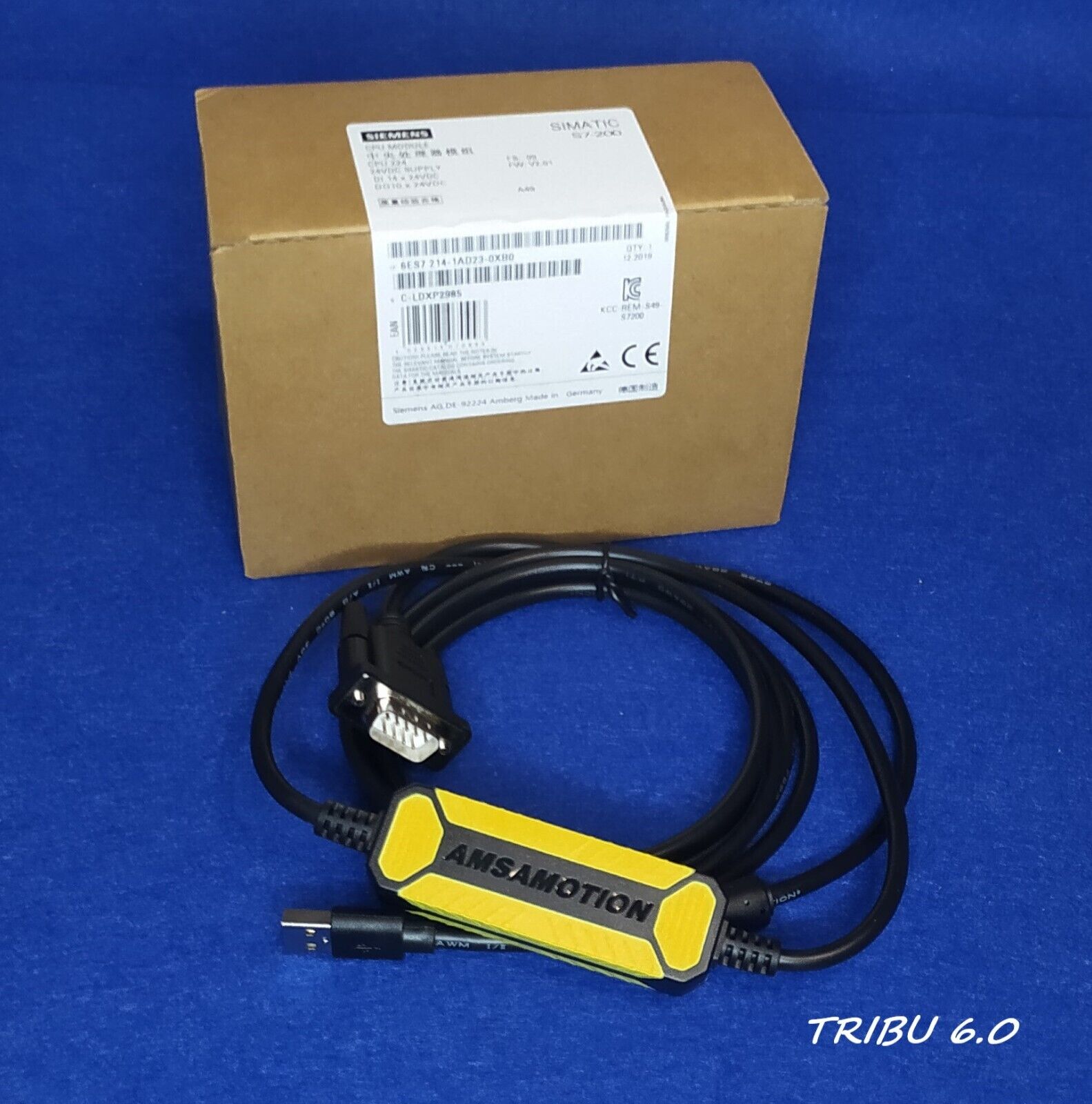 CONJUNTO CPU SIEMENS 214-1AD23-0XB0 + CABLE USB-PPI para PLC S7-200