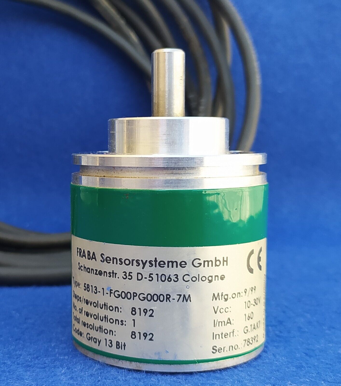 FRABA sensorsystems 5813-1-FG00PG000R-7M ENCODER ROTATORIO + CABLE 4,5 M - Imagen 3