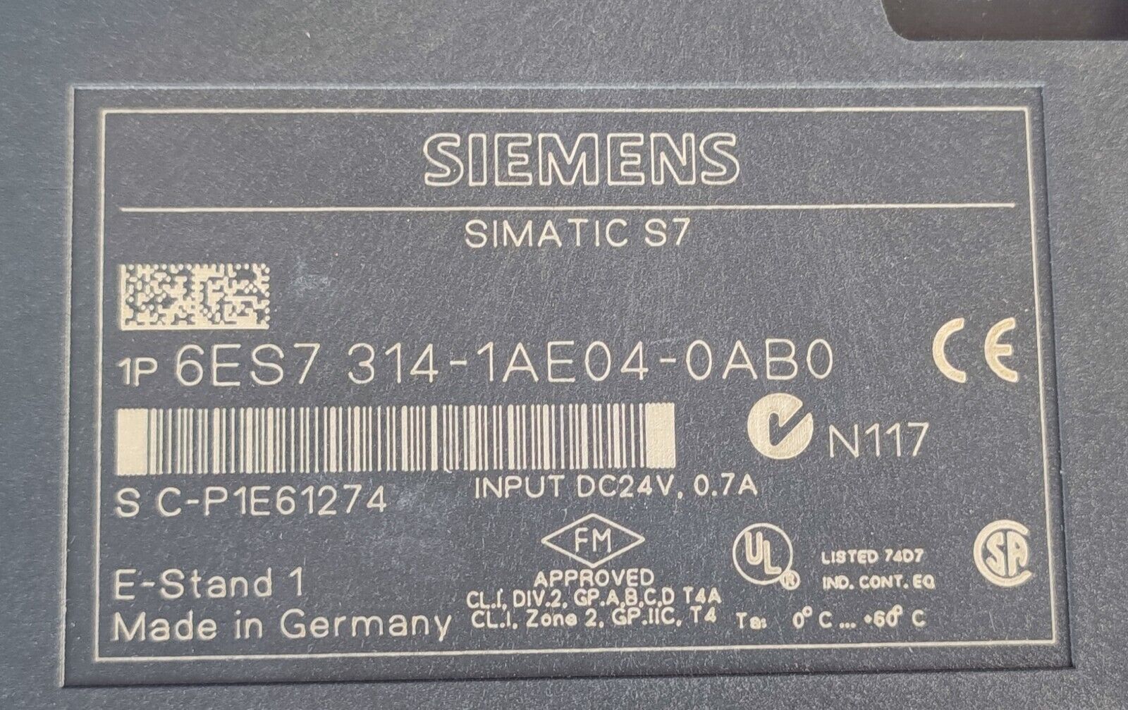 SIEMENS SIMATIC S7-300 CPU 314 6ES7 314-1AE04-0AB0 - Imagen 6