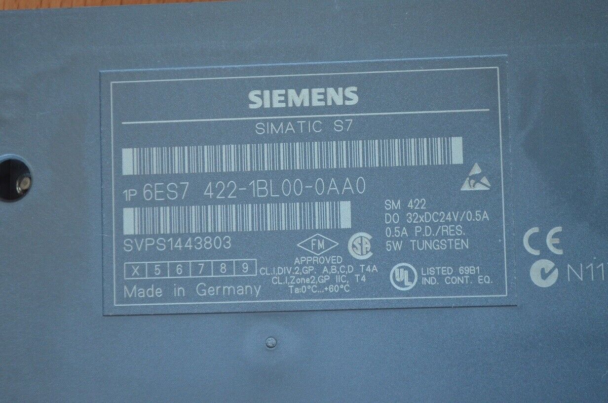 SIEMENS SIMATIC S7-400 SM422 32 SALIDAS DIGITALES. 6ES7 422-1BL00-0AA0 + FRONT - Imagen 4