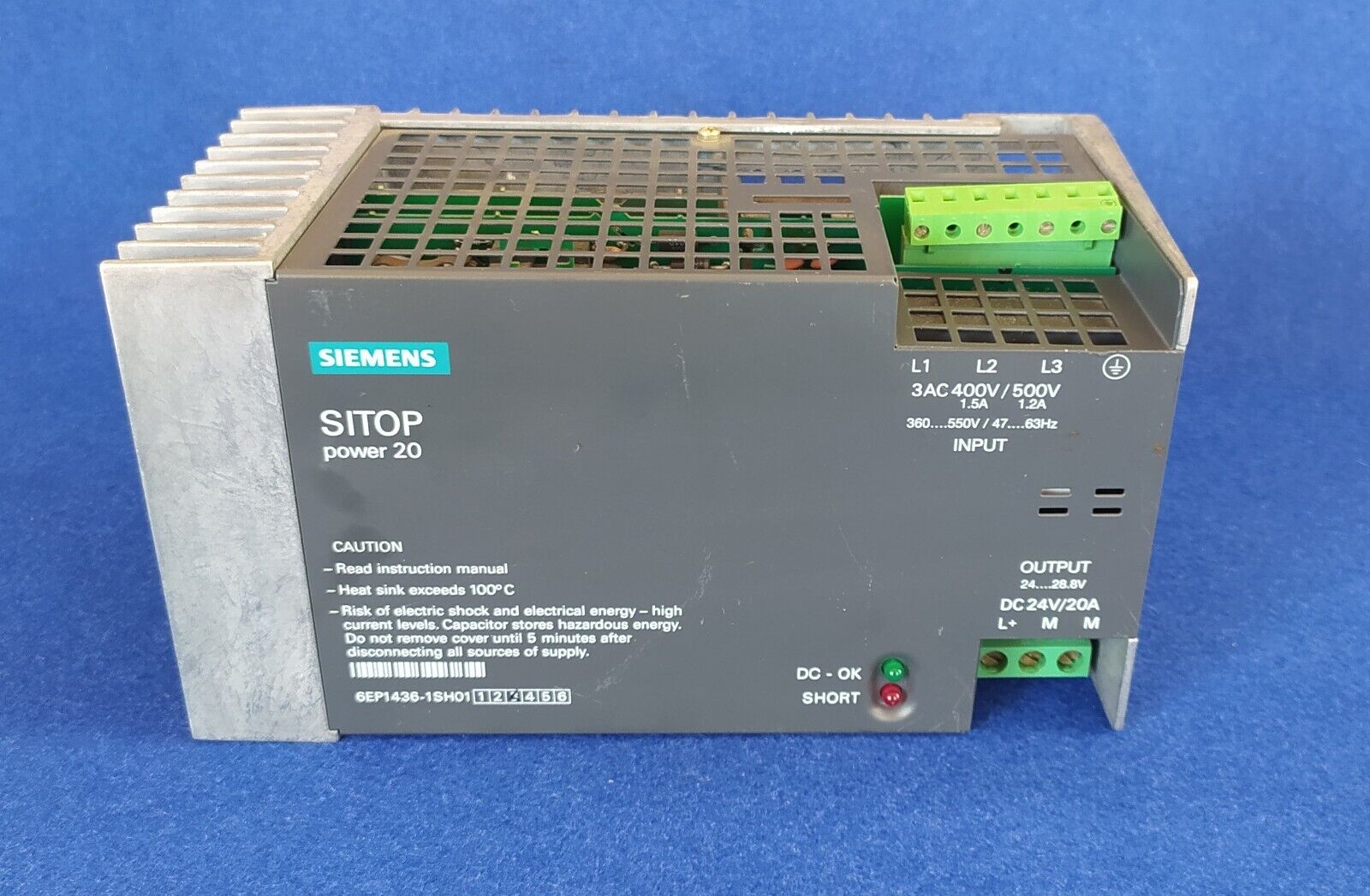 SIEMENS SITOP POWER 20 6EP1436-1SH01 6EP1 436-1SH01 - Imagen 3