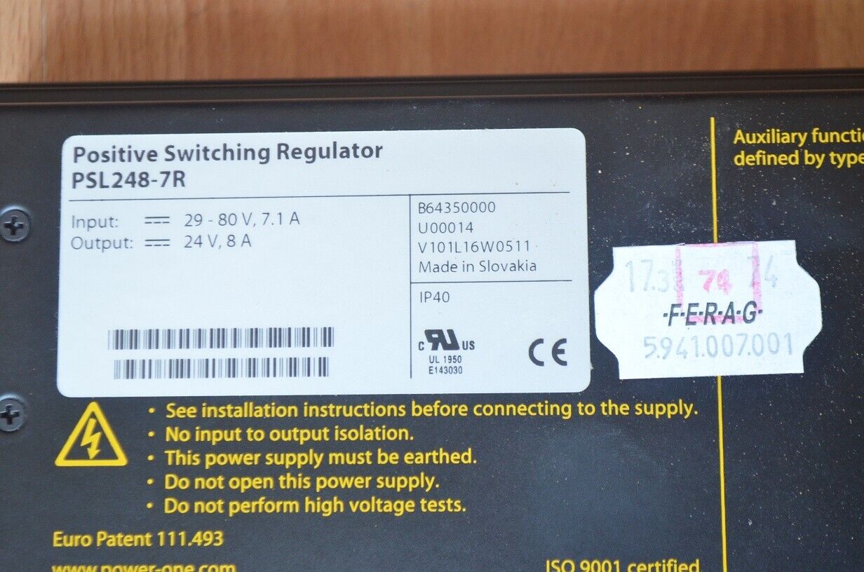 POWER-ONE PSL 248-7R POSITIVE SWITCHING REGULATOR - Imagen 3