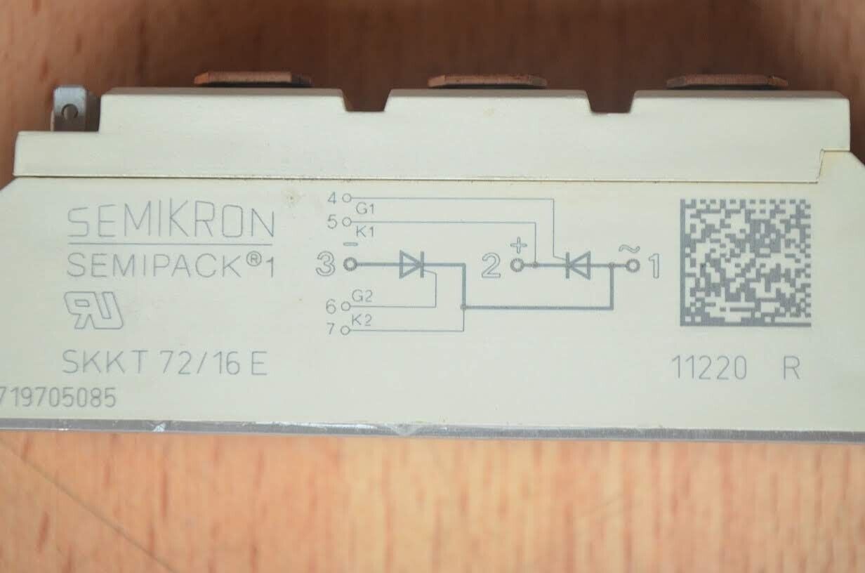 SEMIKRON SKKT 72/16E MODULO DE TIRISTORES 70 A 1600 V - Imagen 3