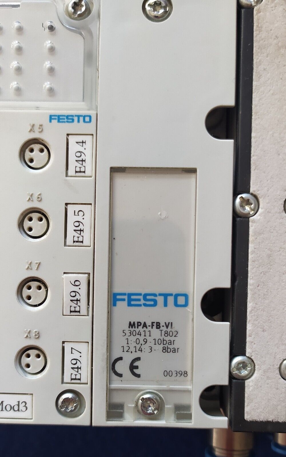 CONJUNTO FESTO VMPA1-FB-EMS-8 /-EPL-EV / GE-EV-5 / FB 13 / AB-8-M8 - Imagen 8