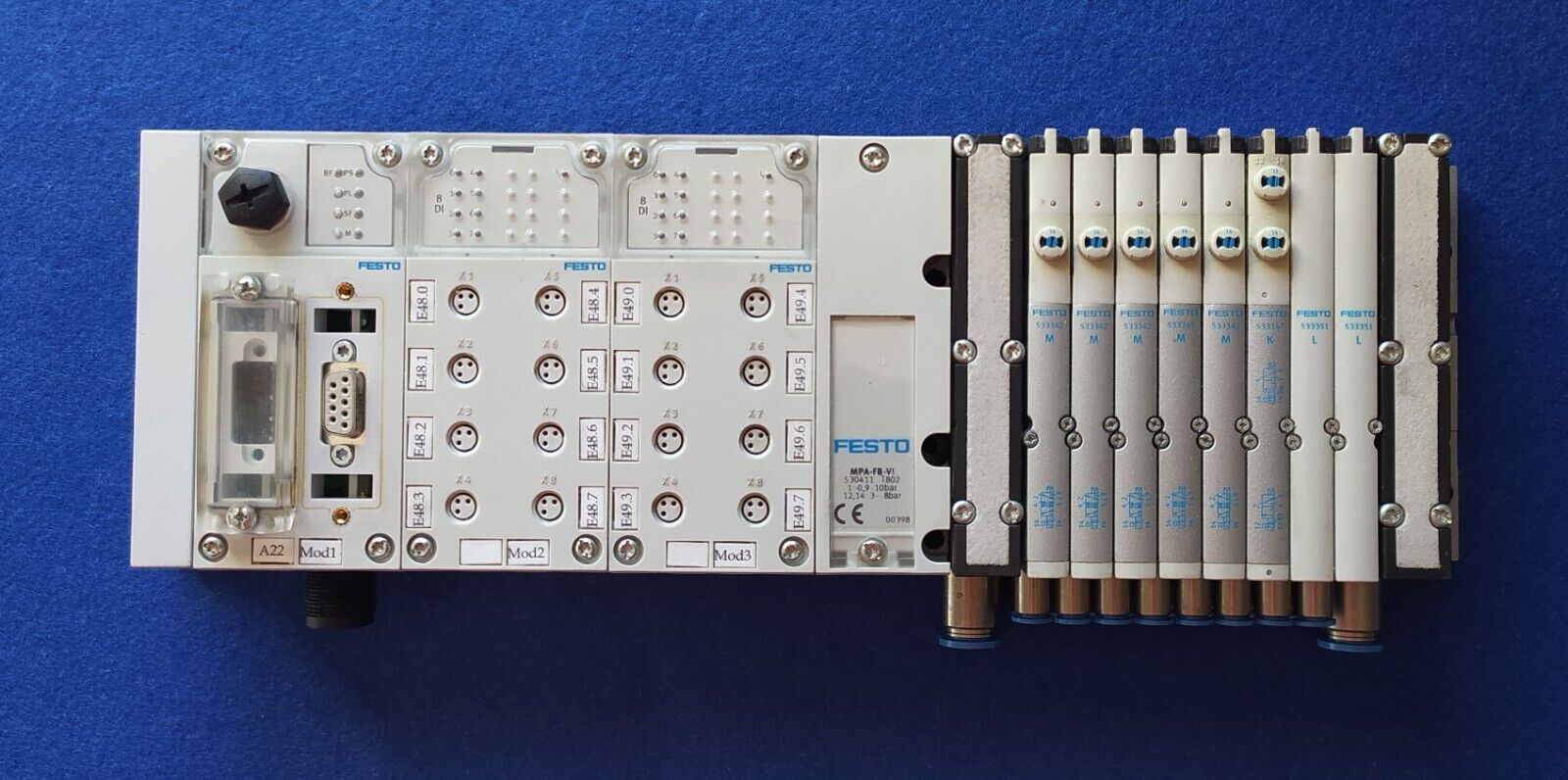 CONJUNTO FESTO VMPA1-FB-EMS-8 /-EPL-EV / GE-EV-5 / FB 13 / AB-8-M8