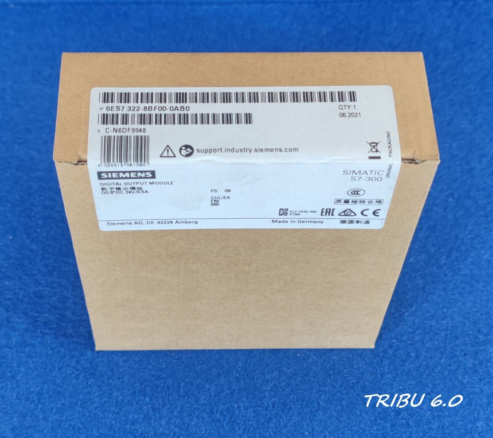 SIEMENS SIMATIC S7-300 SM322 8 SALIDAS DIGITALES 6ES7 322-8BF00-0AB0
