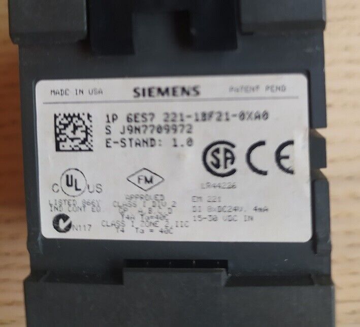 SIEMENS SIMATIC 6ES7 221-1BF21-0XA0 EM221 8 ENTRADAS DIGITALES - Imagen 5