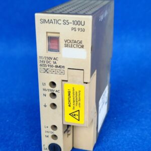 SIEMENS SIMATIC S5 FUENTE ALIMENTACIÓN S5-100U 6ES5 930-8MD11 PS 930