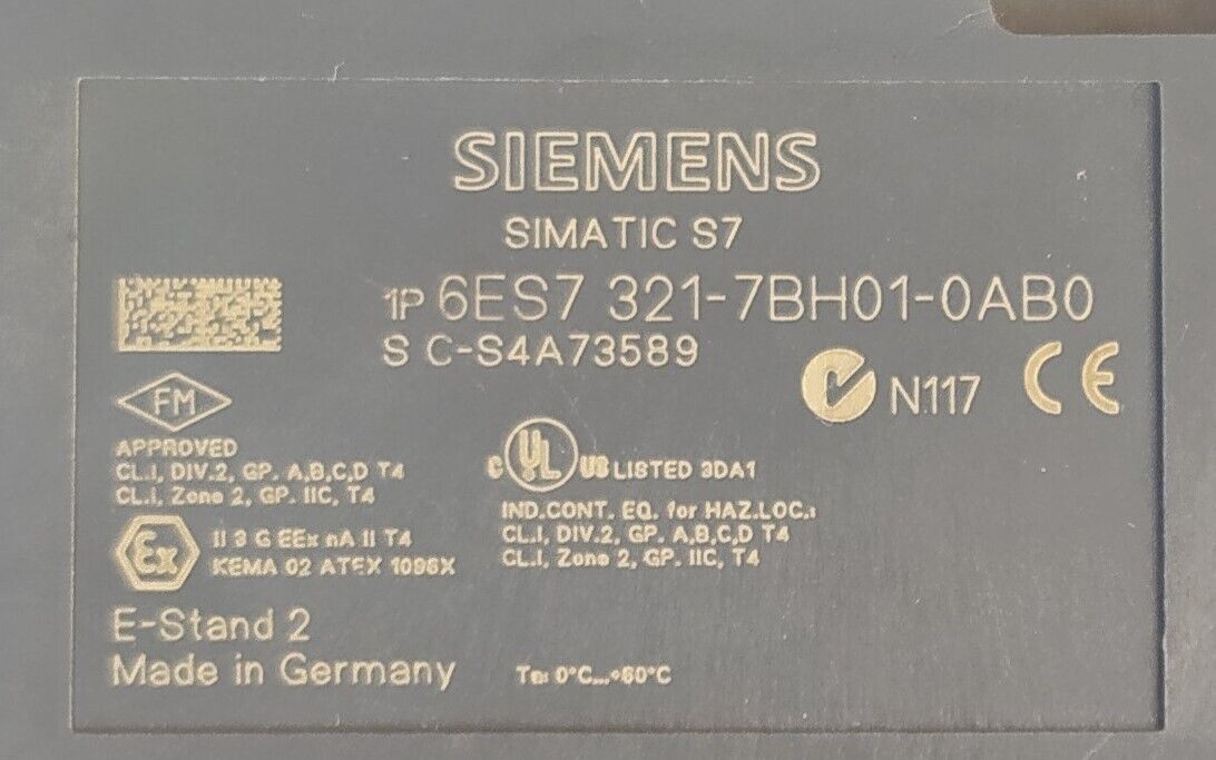 SIEMENS SIMATIC S7-300 SM321 16 ENTRADAS DIGITALES. 6ES7 321-7BH01-0AB0 ATEX - Imagen 4