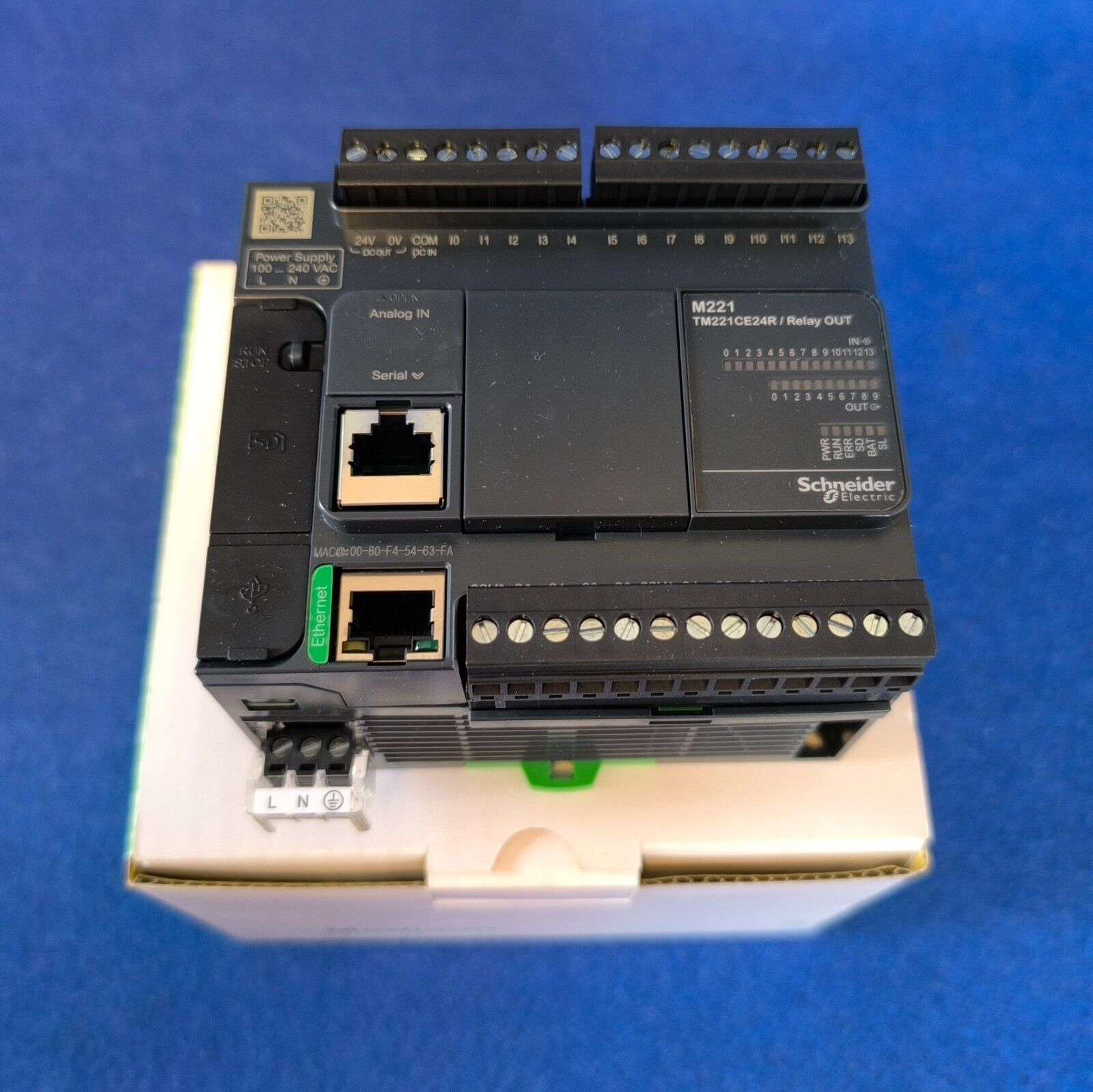 SCHNEIDER TM221CE24R Controlador con Ethernet 24 ES RELAY *NUEVO* - Imagen 3