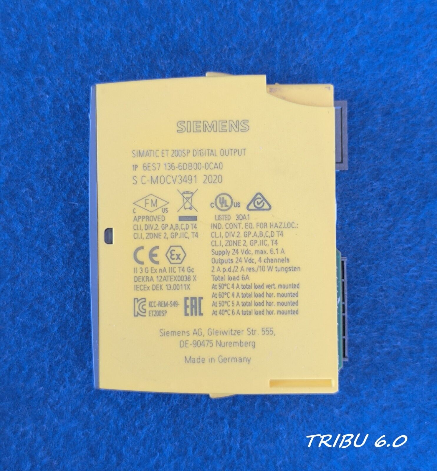 SIEMENS SIMATIC 6ES7 136-6DB00-0CA0 MODULO PARA ET 200SP + CONECTOR - Imagen 4